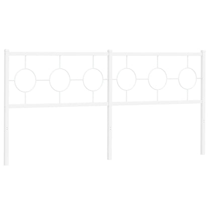 Hoofdbord 180 cm metaal wit