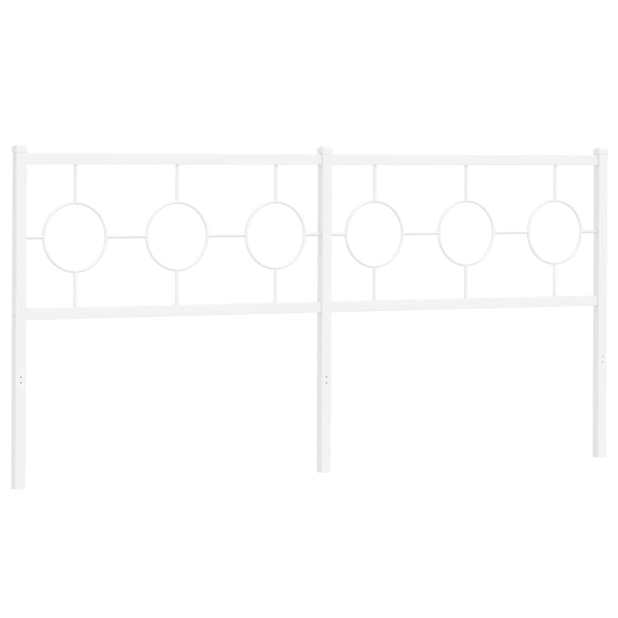 Hoofdbord 180 cm metaal wit