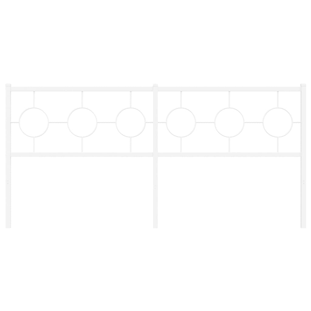 Hoofdbord 180 cm metaal wit