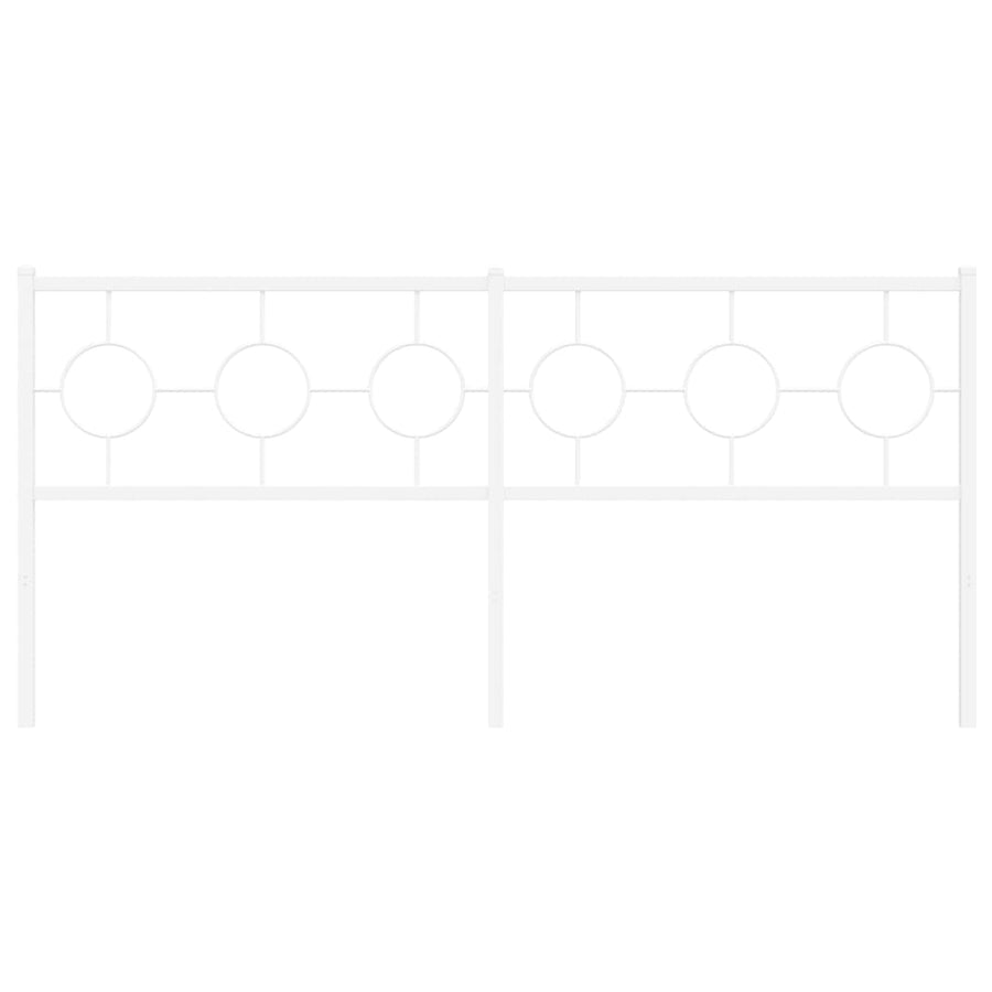 Hoofdbord 180 cm metaal wit
