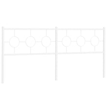 Hoofdbord 193 cm metaal wit