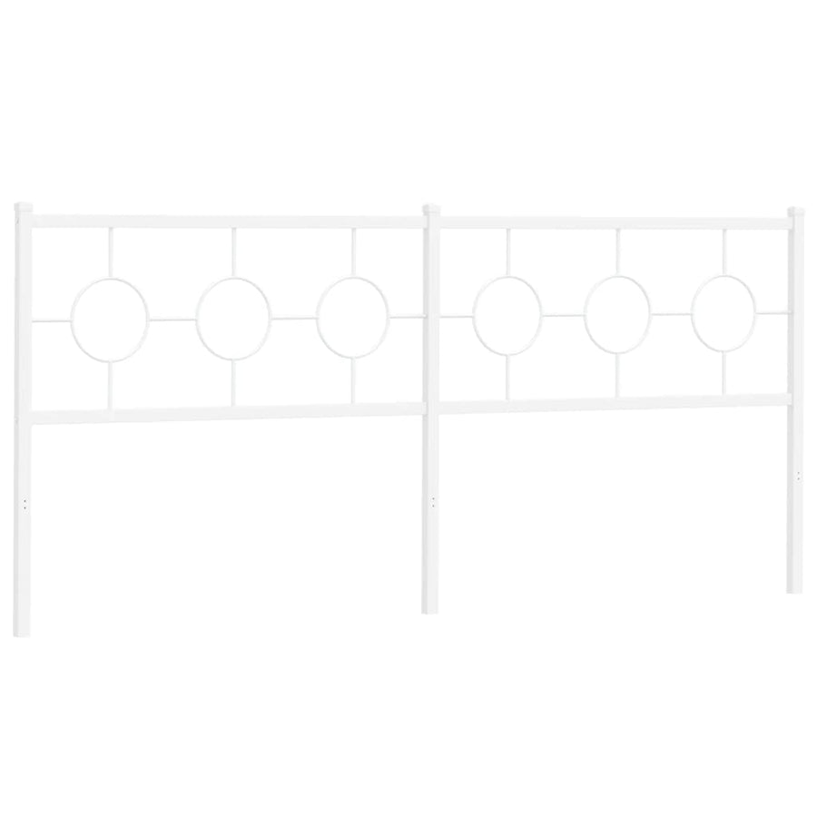 Hoofdbord 193 cm metaal wit