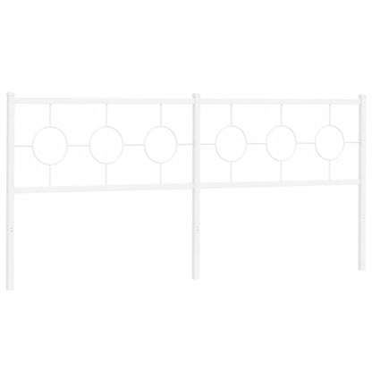 Hoofdbord 193 cm metaal wit