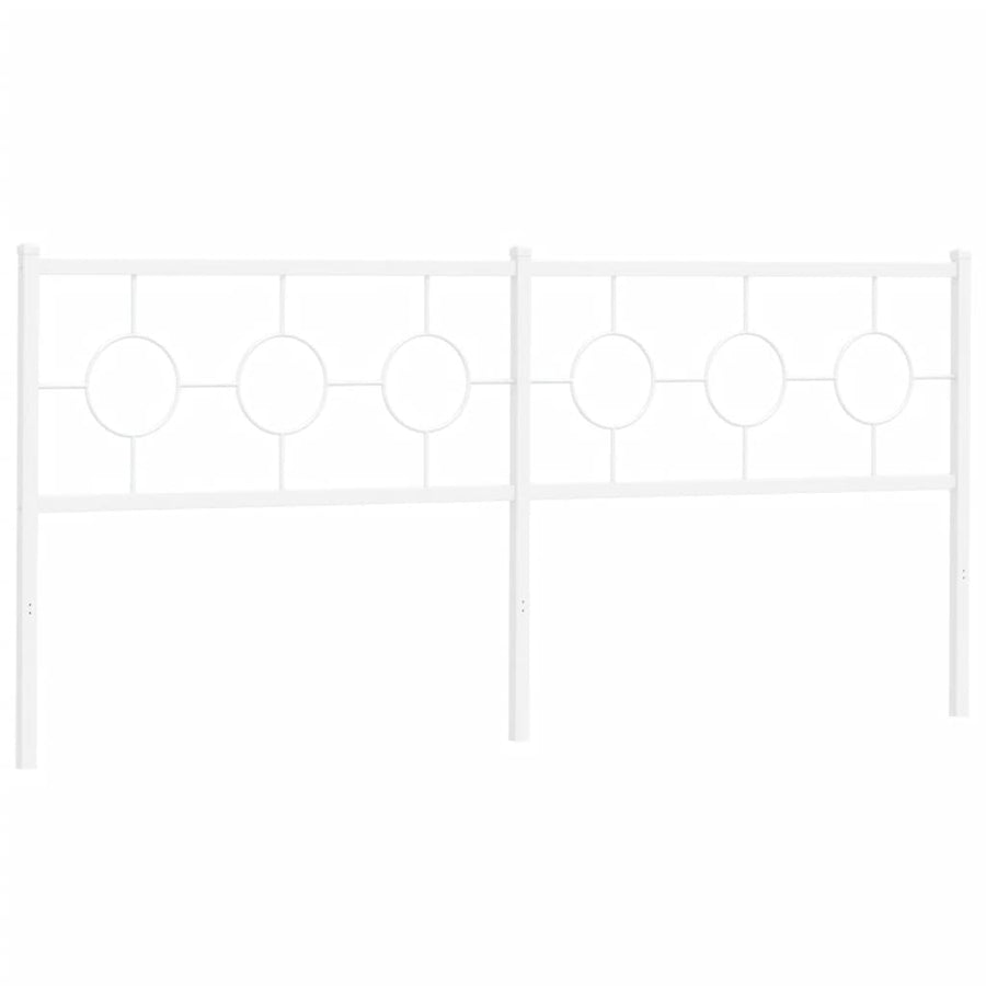 Hoofdbord 193 cm metaal wit