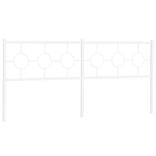 Hoofdbord 200 cm metaal wit