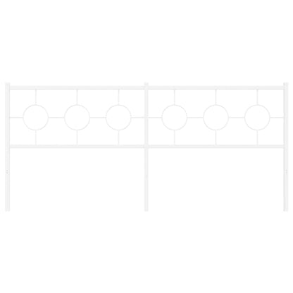 Hoofdbord 200 cm metaal wit