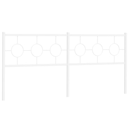 Hoofdbord 200 cm metaal wit
