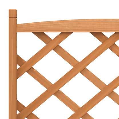 Plantenbak met latwerk massief vurenhout bruin 75 x 35 x 150 cm met latwerk
