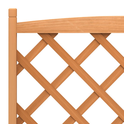 Plantenbak met latwerk massief vurenhout bruin 90 x 35 x 180 cm met latwerk