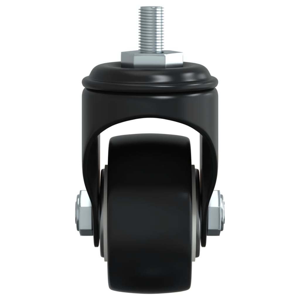 Zwenkwielen 4 Stuks 35 Mm Ijzer Zwart