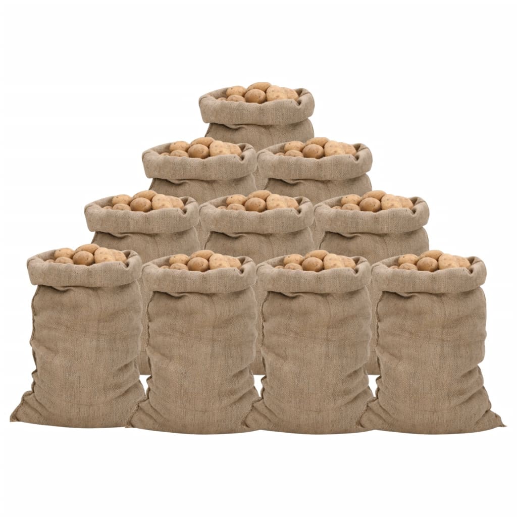 Jutezakken 10 Stuks 340 G/M² 100% Jute 60 x 105 cm