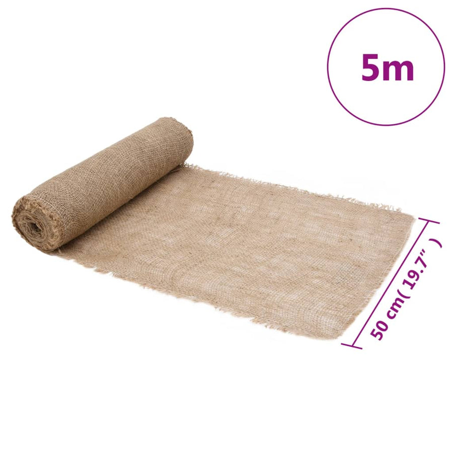 Jute Rol 200 G/M² 0,5X5 M 100% Jute 0.5 x 5 m