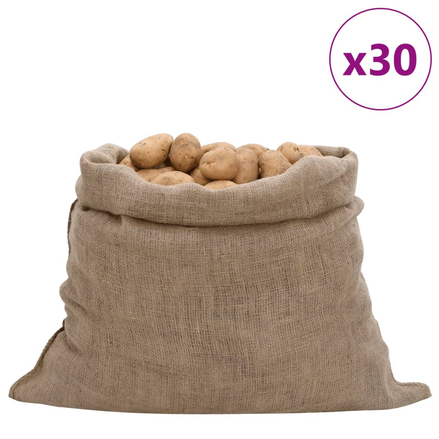 Jutezakken 30 Stuks 220 G/M² 100% Jute 100 x 110 cm