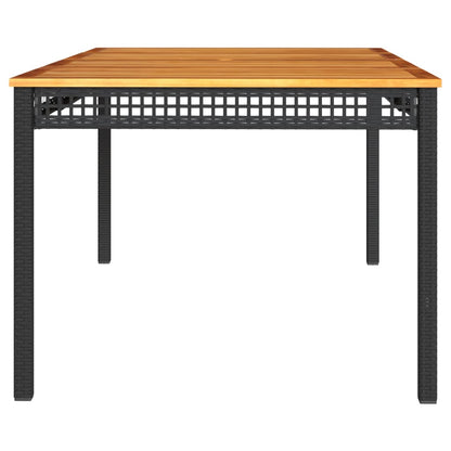 Tuintafel Poly Rattan En Acaciahout 180 x 90 x 75 cm
