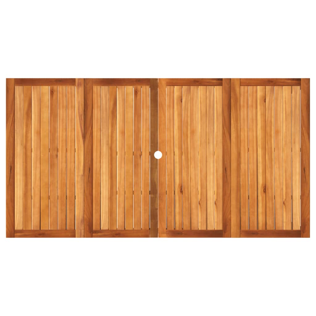 Tuintafel 180X90X75 Cm Poly Rattan En Acaciahout Beige