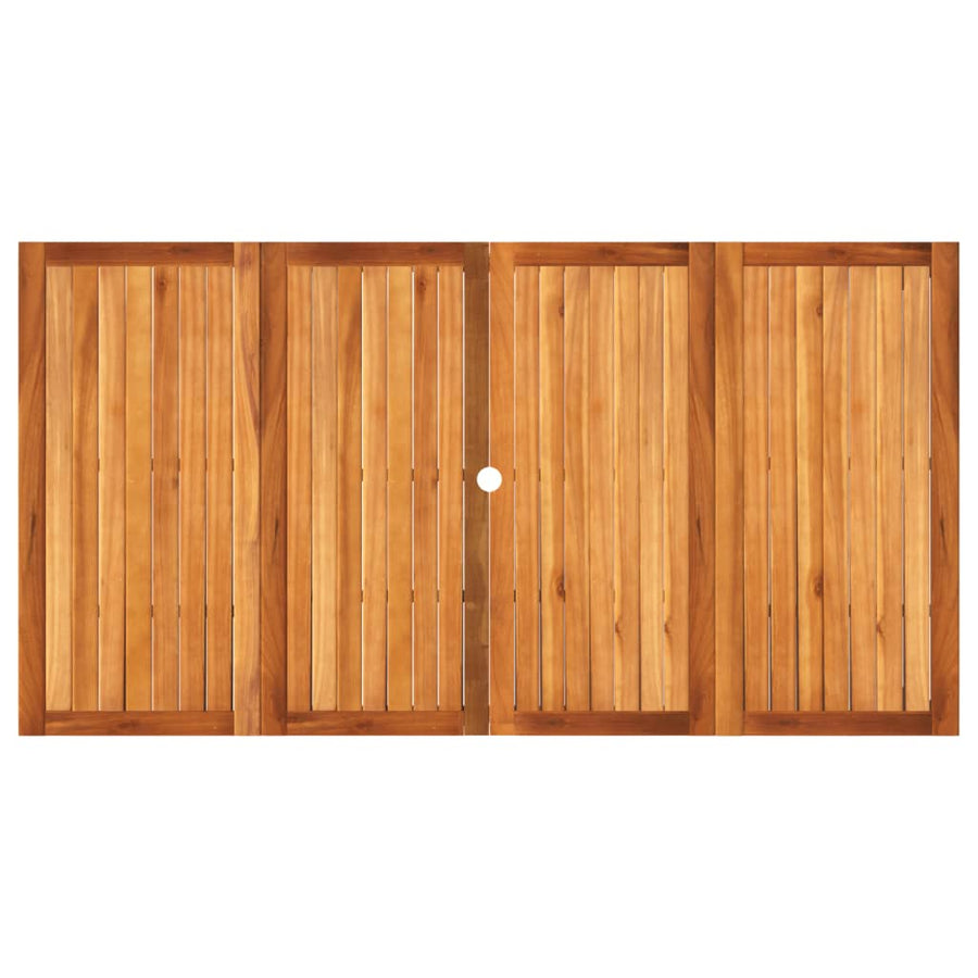 Tuintafel 180X90X75 Cm Poly Rattan En Acaciahout Beige