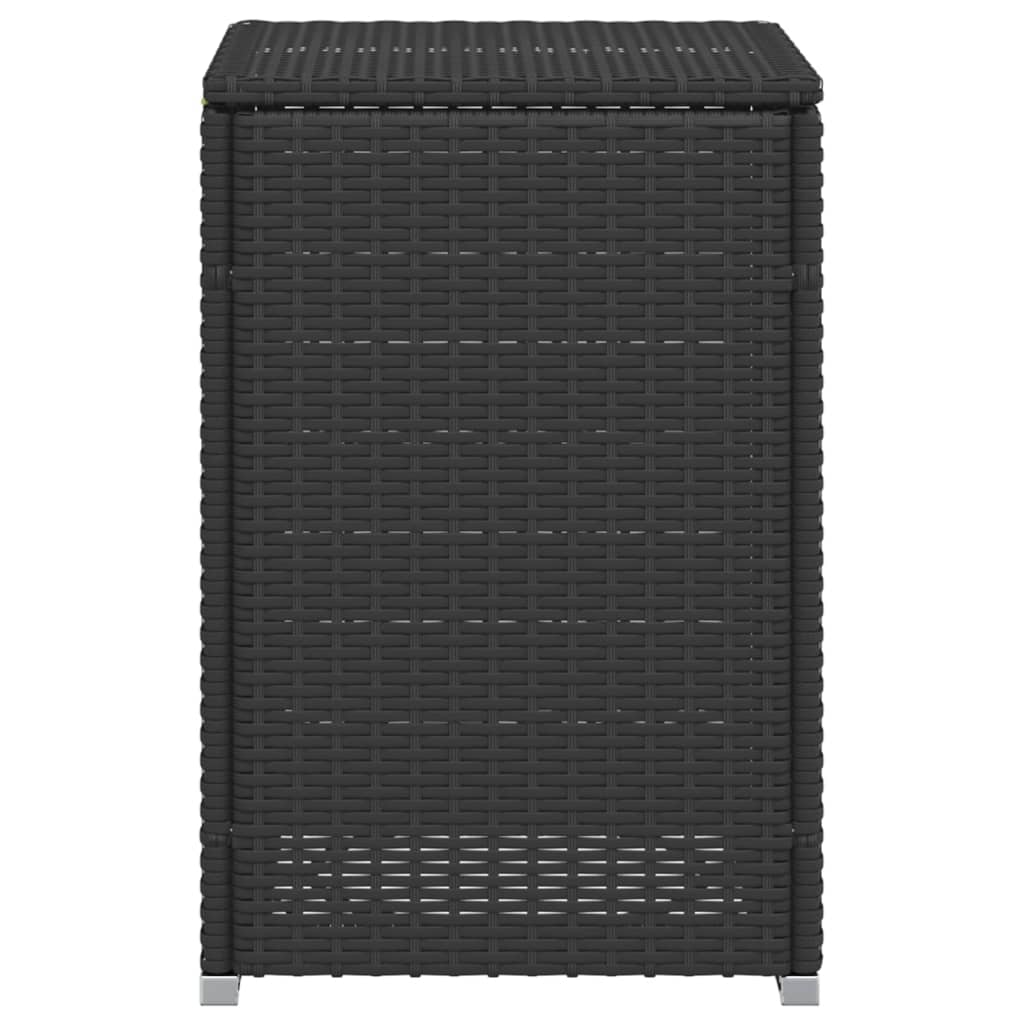 Afdekkast Voor Propaangasfles 40X40X60 Cm Poly Rattan Zwart