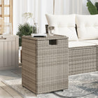 Cover cabinet for propane gas bottle 40x40x60 cm Poly Rattan grey