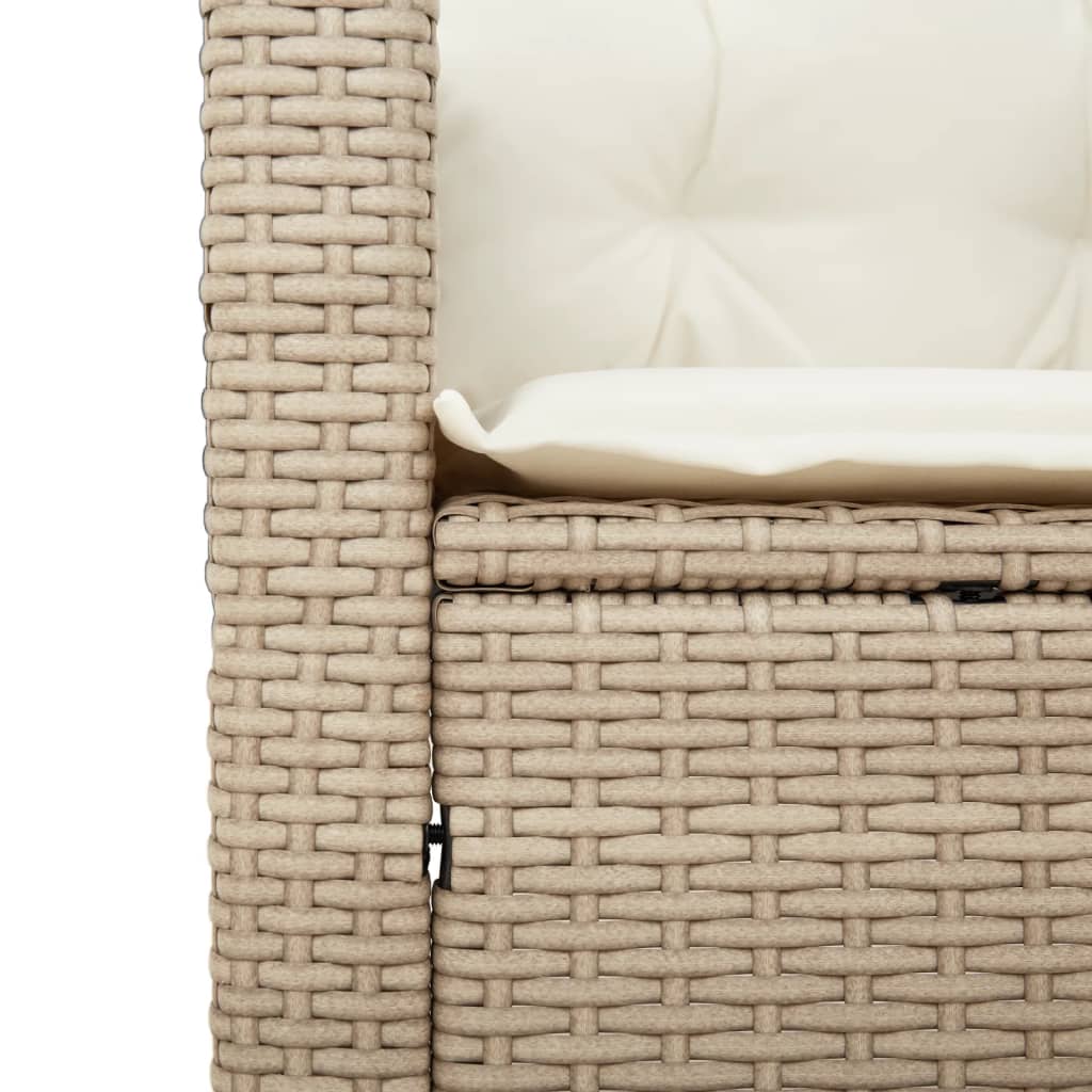 3-Delige Bistroset Met Kussens Poly Rattan En Acaciahout 1