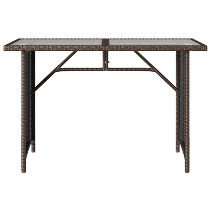 2-delige Tuinset met kussens poly rattan bruin