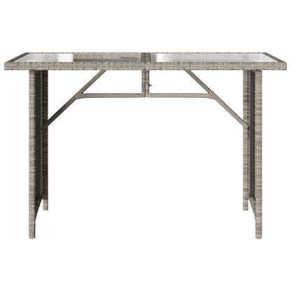 2-delige Tuinset met kussens poly rattan lichtgrijs