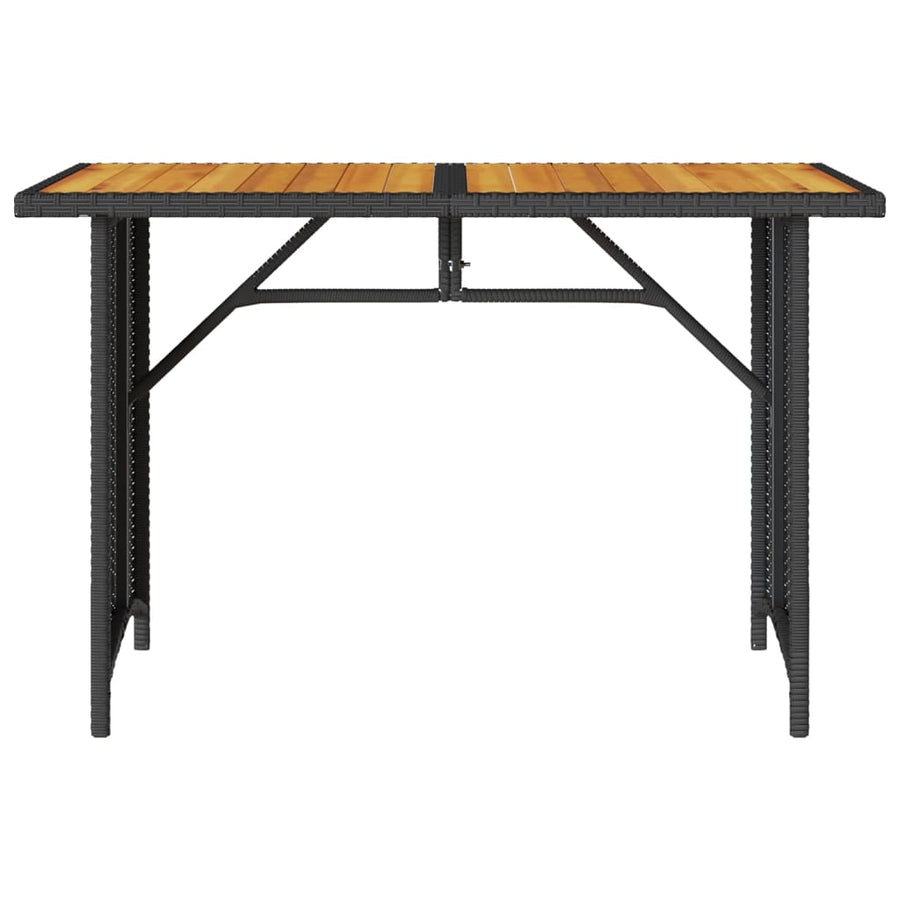 2-delige Tuinset met kussens poly rattan zwart