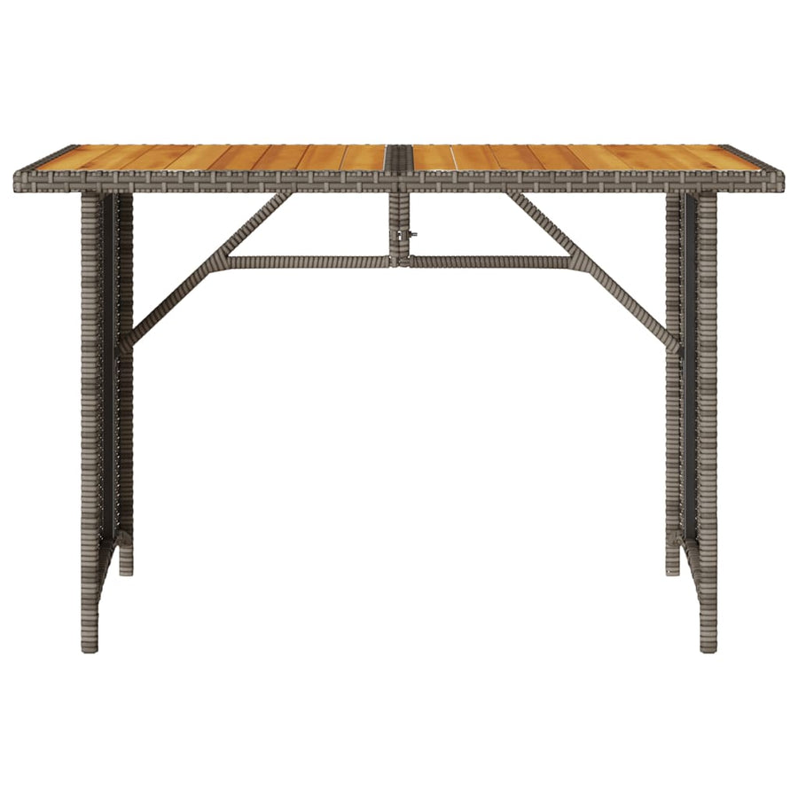 2-delige Tuinset met kussens poly rattan grijs