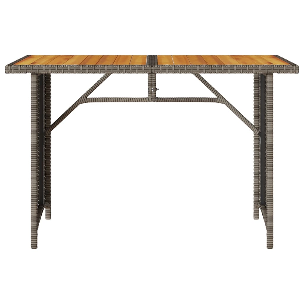 2-delige Tuinset met kussens poly rattan grijs