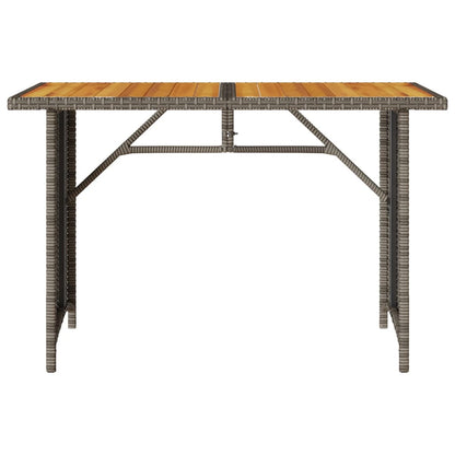 2-delige Tuinset met kussens poly rattan grijs