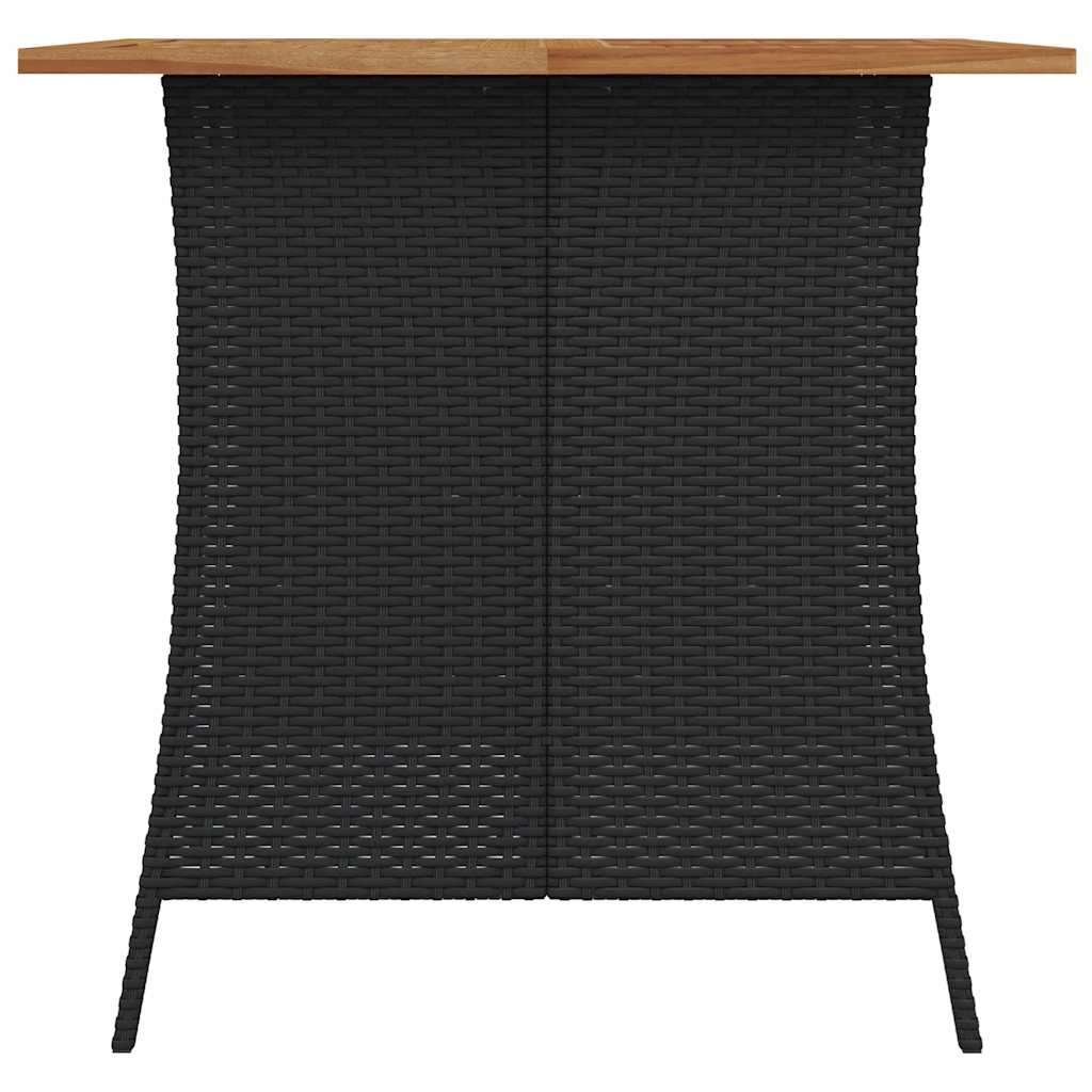 5-Delige Tuinset Met Kussens Poly Rattan Zwart Crèmewit