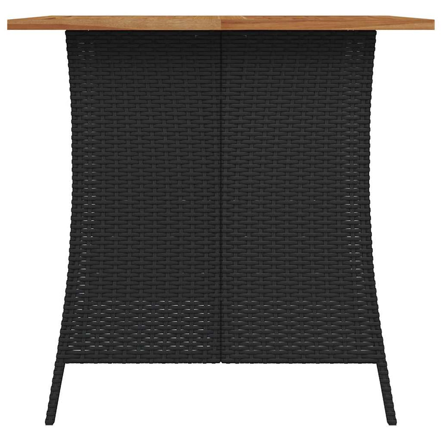 5-Delige Tuinset Met Kussens Poly Rattan Zwart Crèmewit