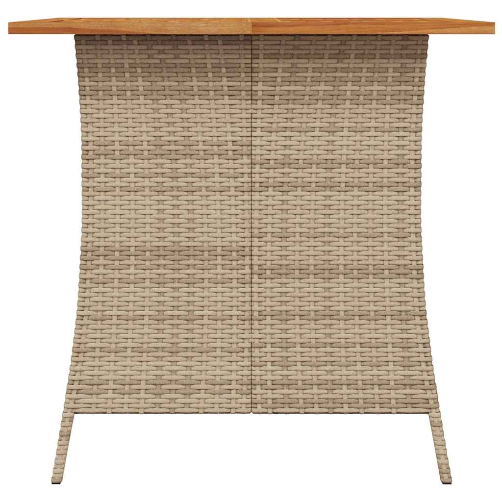 5-Delige Tuinset Met Kussens Poly Rattan Beige Crèmewit