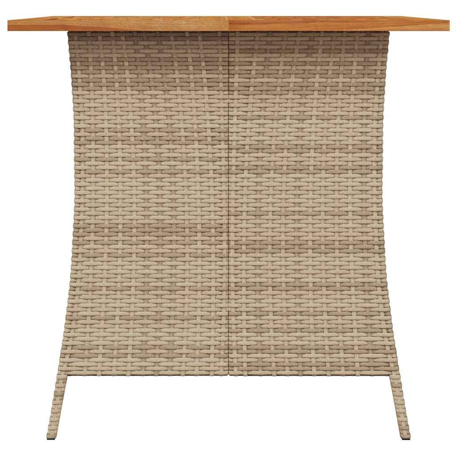 5-Delige Tuinset Met Kussens Poly Rattan Beige Crèmewit