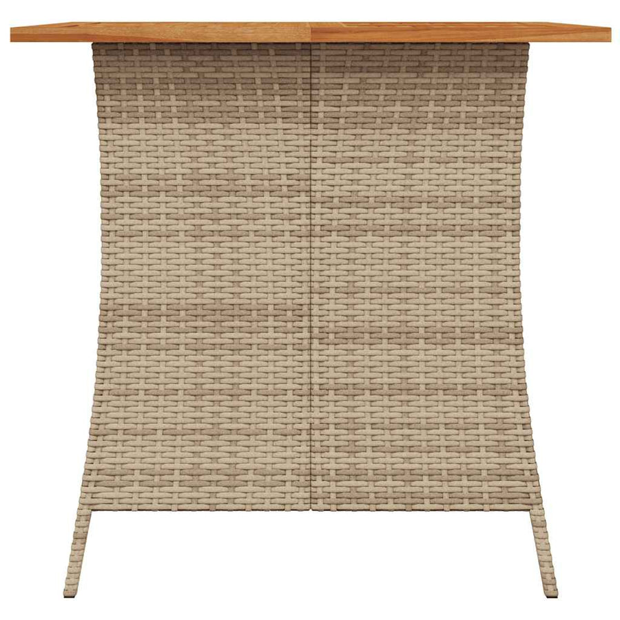 5-Delige Tuinset Met Kussens Poly Rattan Beige Lichtgrijs