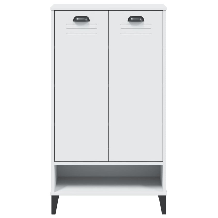 Schoenenkast Viken Massief Grenenhout Wit