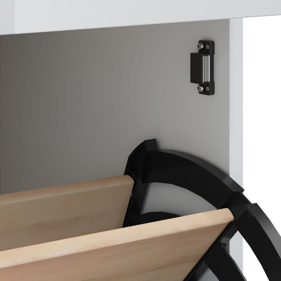 Schoenenkast Viken Massief Grenenhout Wit