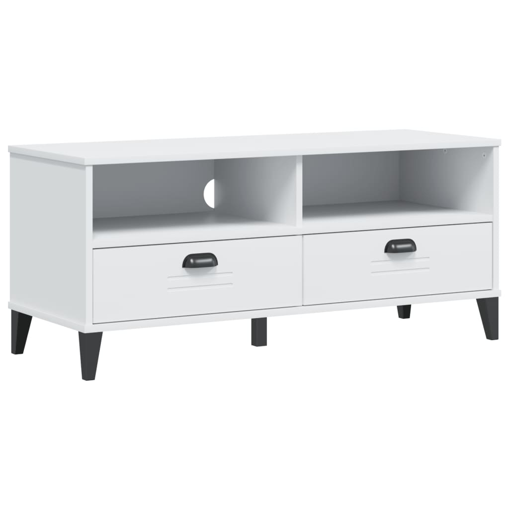 Tv-Meubel Viken Massief Grenenhout Wit