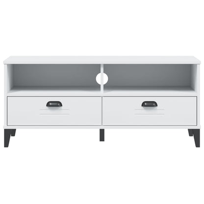Tv-Meubel Viken Massief Grenenhout Wit