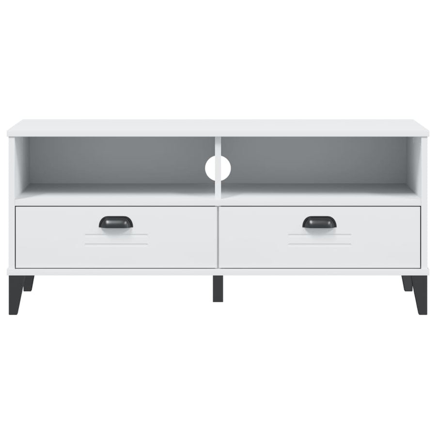 Tv-Meubel Viken Massief Grenenhout Wit