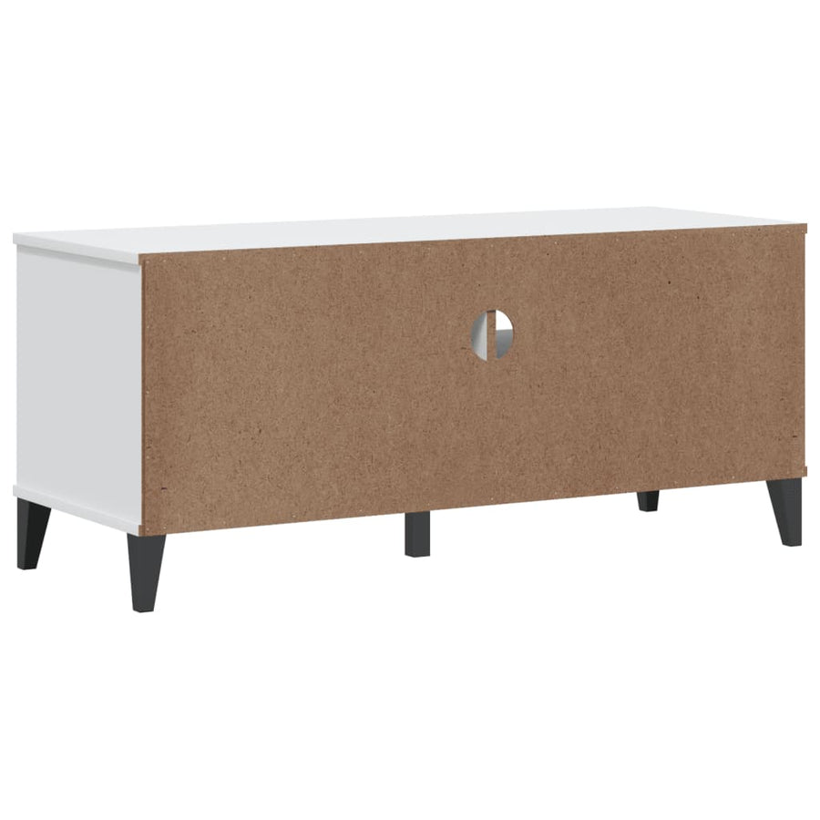 Tv-Meubel Viken Massief Grenenhout Wit
