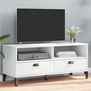 Tv-meubel Viken 106x40x46.5 cm massief grenenhout wit