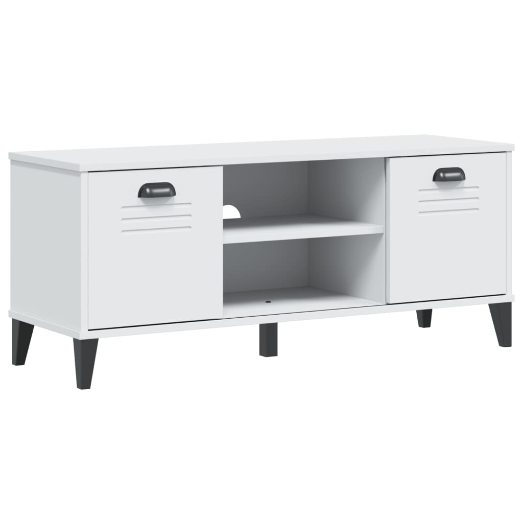 Schoenenbank Viken 106X35X45 Cm Massief Grenenhout Wit