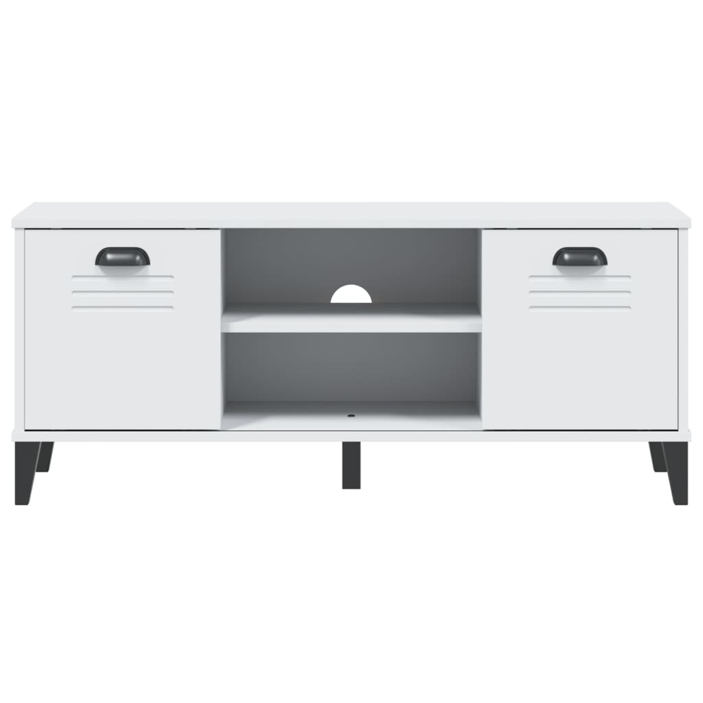 Schoenenbank Viken 106X35X45 Cm Massief Grenenhout Wit