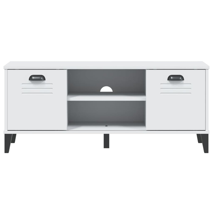 Schoenenbank Viken 106X35X45 Cm Massief Grenenhout Wit