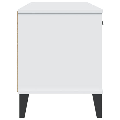 Schoenenbank Viken 106X35X45 Cm Massief Grenenhout Wit
