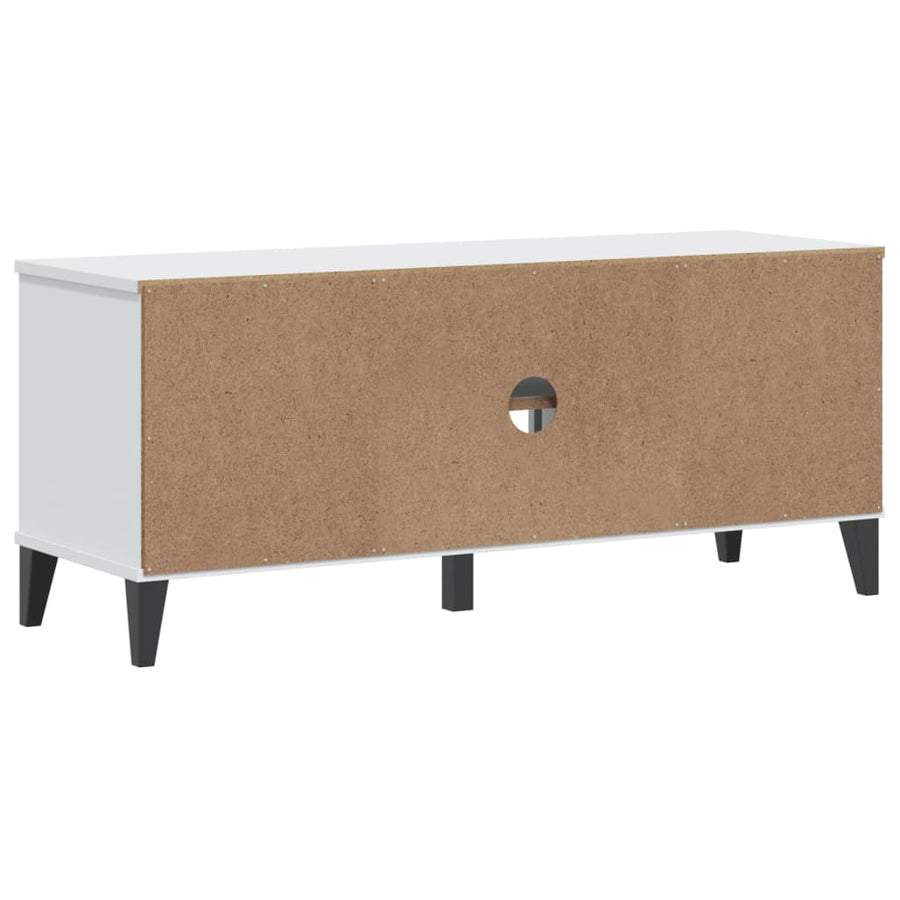Schoenenbank Viken 106X35X45 Cm Massief Grenenhout Wit