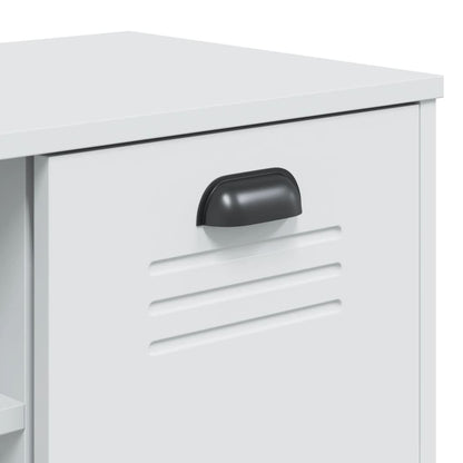 Schoenenbank Viken 106X35X45 Cm Massief Grenenhout Wit