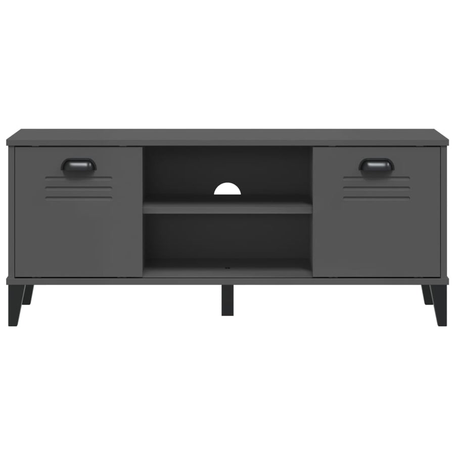 Schoenenbank Viken 106X35X45 Cm Grenenhout Antracietgrijs