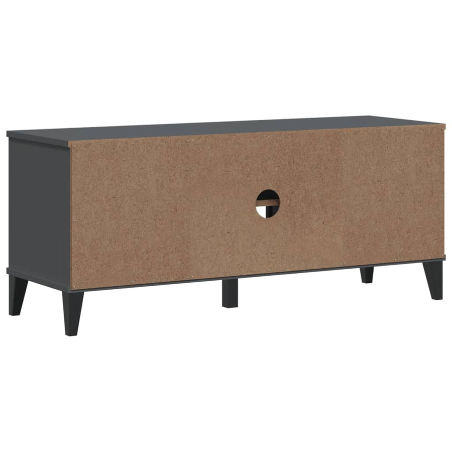 Schoenenbank Viken 106X35X45 Cm Grenenhout Antracietgrijs