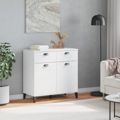 Dressoir Viken 80X40X80 Cm Massief Grenenhout Wit